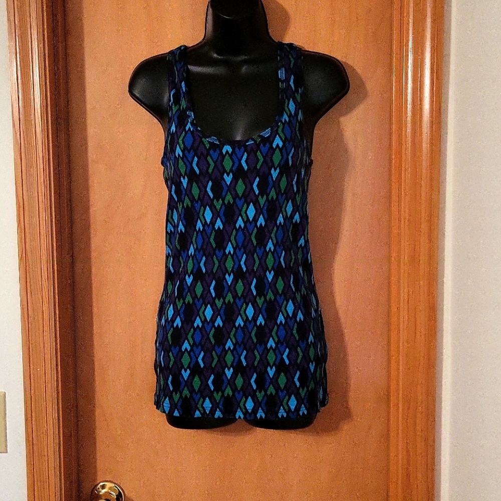 Women's XL Jewel Tone Printed Tank Top.